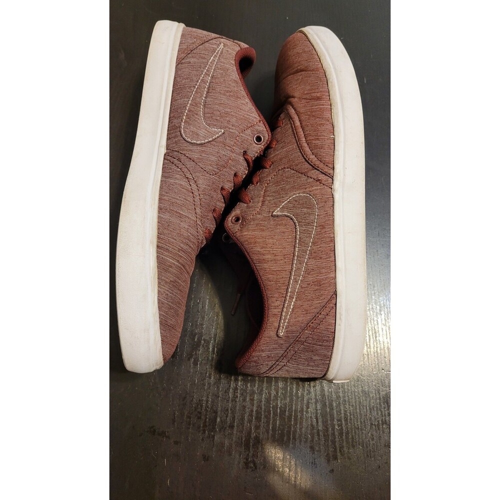 Size 12 - Nike Check Solar SB Canvas Premium Dark Team Red - Picture 7 of 10